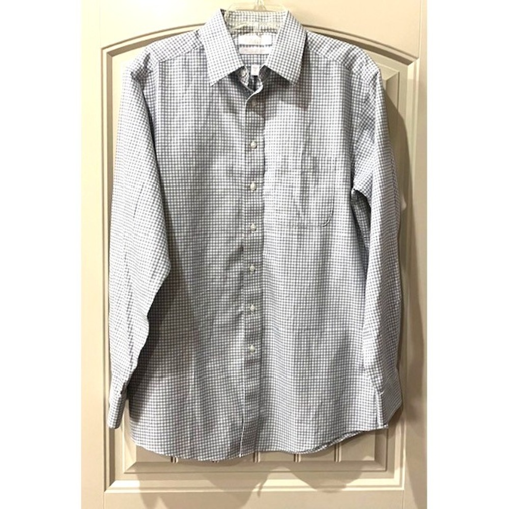 Men's Roundtree & Yorke Gold Label Long Sleeve Shirt 16-35 Non-Iron 100% Cotton